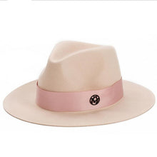 Load image into Gallery viewer, Ladies Pink Wool Feodra Hat